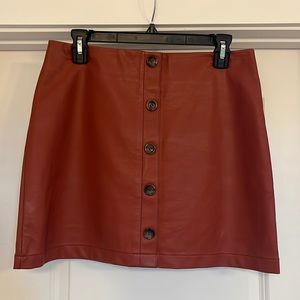 New, faux leather skirt! Perfect condition.